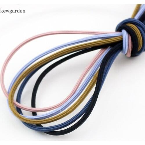 Kewgarden Elasticity Rubber band DIY Hair Ring Accessories Handmade Head Rope Bowknot Riband 20 Meter