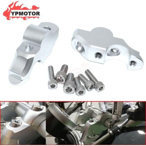 RNineT CNC Motorcycle Handle Bar Clamp Raised Extend Handlebar Mount Riser For BMW R NineT R9T RNineT 2014-2018 2015 2016 2017