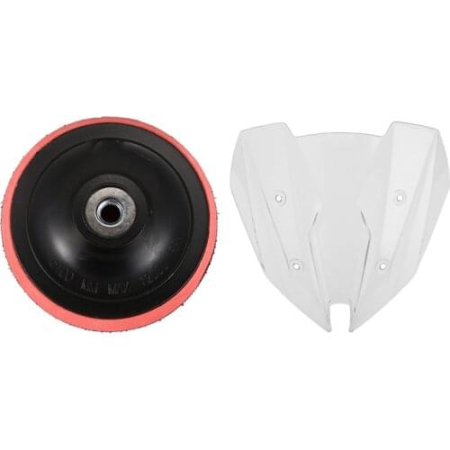 Car angle grinder polishing disc 4 inch diameter & Motorcycle Windshield Windsn for Kawasaki Z250 Z300 13-17