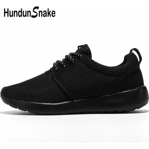 Hundunsnake Lightweight Women Sneakers Breathable Running Shoes For Women Men Summer Zapatillas Mujer Deportiva Mesh Black G-30