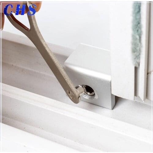 LIFE Security Door Window Lock Aluminum Restrictor Window Cable Limit For Children Window Sliding Stopper Safety Key Locker