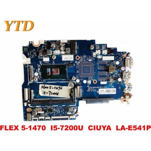 Original for Lenovo FLEX 5-1470 laptop motherboard FLEX 5-1470 I5-7200U CIUYA LA-E541P tested good free shipping