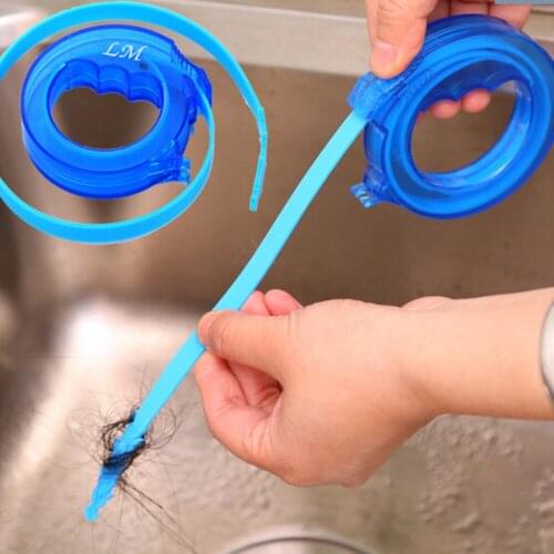 New Sink Cleaning Hook Bathroom Floor Drain Sewer Dredge Device Small Tools Hair Stoppers Catchers Easy To Clean The Hair