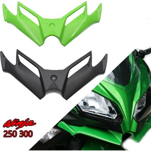 Ninja 250 300 Motorcycle Front Aerodynamic Winglets Windshield Fairing Wing For Kawasaki Ninja 250 300 2013 2014 2015 2016 2017
