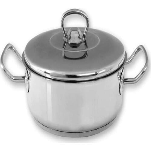 Cookware Stainless Steel Short 28 cm 5,5 Lt. Turkish Made 18/10 Cr-Ni