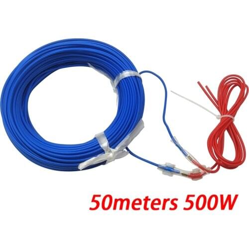 Vegetable greenhouse geothermal wire heating wire heating line heating line flower shed heating line 50 Meters 500W