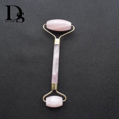 Rose Quartz Roller Slimming Face Massager Gua Sha Scraping Massage Tool Facial Back Relax Body SPA Skin Care Massage Beauty Tool
