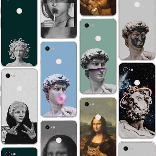 Ciciber Luxury Vogue Art Jesus Case for Google Pixel 5 4 3 2 XL Soft Silicone Cover for Google Pixel 4a 3a XL Funda Coque Shell