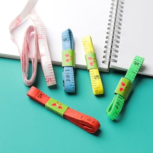 1.5m Body Measuring Ruler Sewing Tailor Tape Measure Mini Soft Flat Ruler Centimeter Meter Sewing Measuring Tape