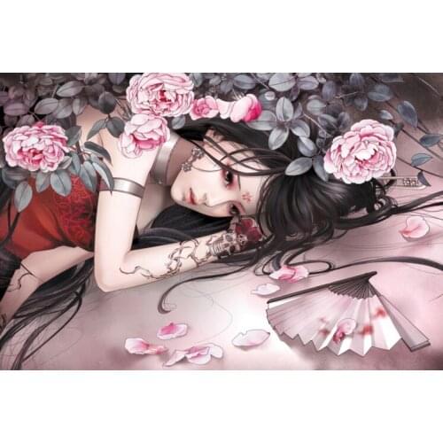 Tattoo beauty women The wooden puzzle 1000 pieces ersion paper jigsaw puzzle white card adult childrens educational toys