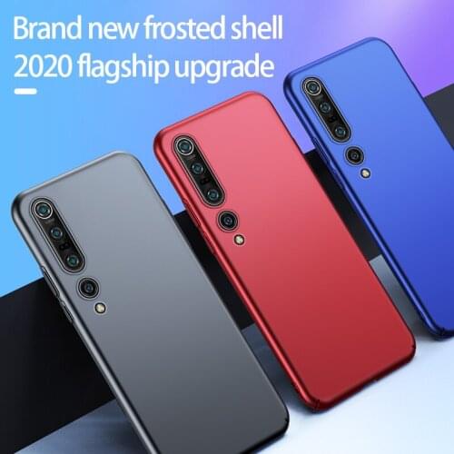 Ultra-thin Hard Matte PC Phone Case For Xiaomi Mi 10 9 8 SE T Lite Pro Redmi Note 10 9 8 7 6 Max Luxury Frosted Protection Cover