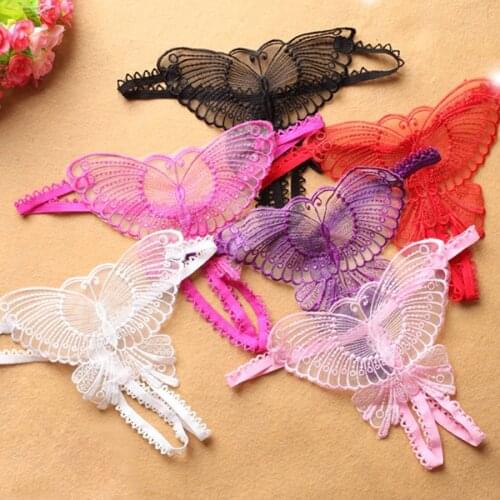 Women Female Sexy Mesh G String Hollow Out Butterfly Thong Panties Shorts tangas Lingerie Underwears Underpants New Styles 2020