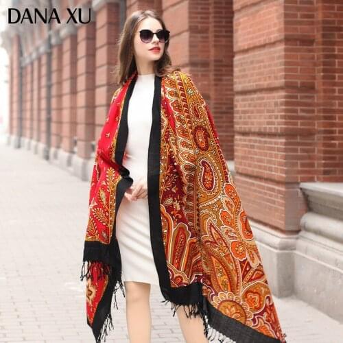 DANA XU Bufanda Mujer Wool Poncho Head Women Lady Carf And Warm Shawl Stoles Bandana Scarf Hijab Luxury Brand Foulard Pashmina