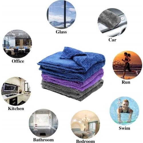 ZK30 Car Cleaning Drying ClothExtra Soft Car Wash Microfiber Towel Home use Car Care Cloth Detailing Car WashTowel Never Scrat