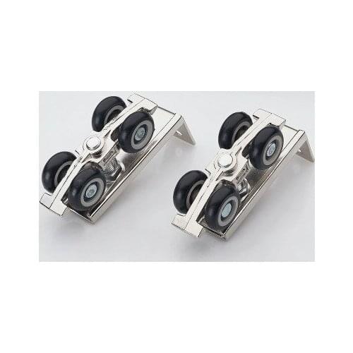 1 Set Stainless Steel Sliding Door Roller Bear 30KG Home Room Wardrobe Wood Door Hanging Wheels For Furniture Hardware Wheel