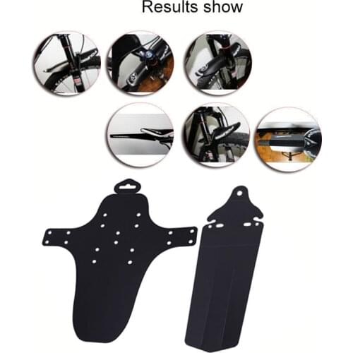 1Pair For MTB Mountain Bike Front Rear Mudguard Bicycle Fenders Soft 360 Degree Torsion Mud Guard Bicicleta Cycling Accessories