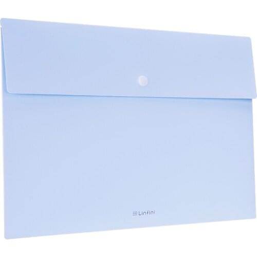 1pcs [72416] Le Su Deli color A4 file set file bag clip snap type office consolidation test