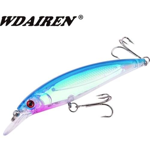 1Pcs Floating Minnow Plastic Fishing Lures 11cm 13.5g Wobbler Swimbaits Crank Artificial Bait With Treble Hook Bass Pesca Tackle