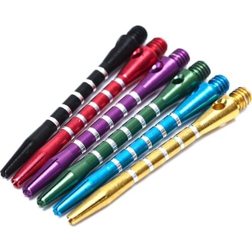 10pcs/lot Aluminum Darts Shafts Medium Harrows Dart Stems Throwing Length 53mm 6 Colors Dart Stems Throwing Toy