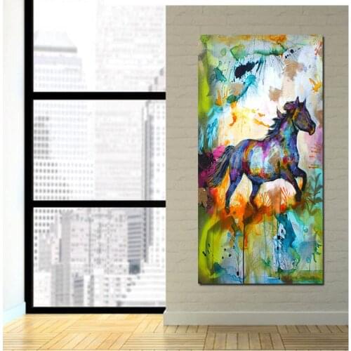 Large size colorful running horse 5d Diy diamond painting full square drill diamond embroidery rhinestone mosaic animal,YG1549