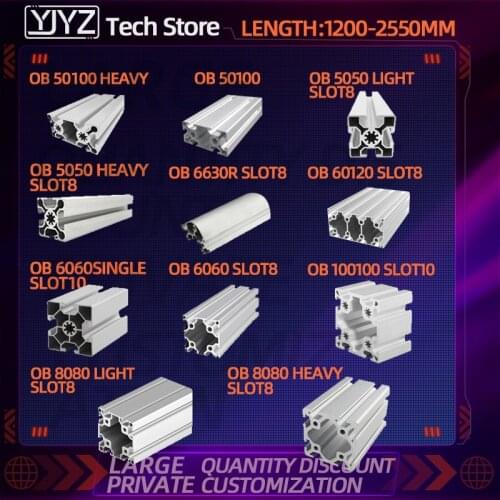 Aluminum profile European standard 2525-4040 industrial aluminum profile mask machine accessories square tube frame