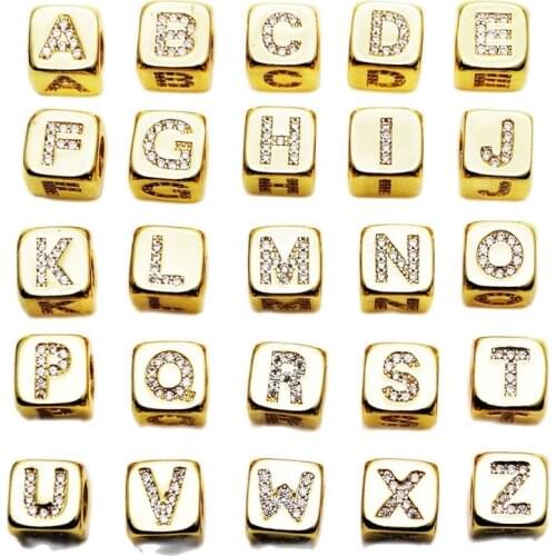 C.YIP KAN Handmade DIY jewelry micro-paving zircon rhinestone large hole spacing beads bracelet jewelry to make necklace pendant