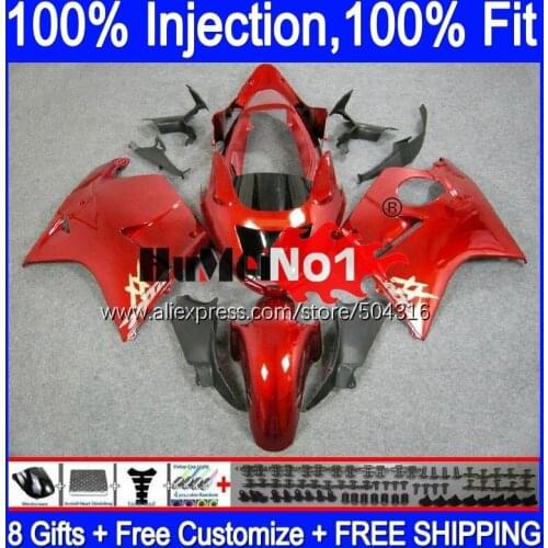 CBR1100 XX For HONDA Blackbird CBR 1100XX 96 93MC.43 CBR1100XX 2002 2003 2004 2005 2006 2007 02 03 05 06 07 Fairing Dark red
