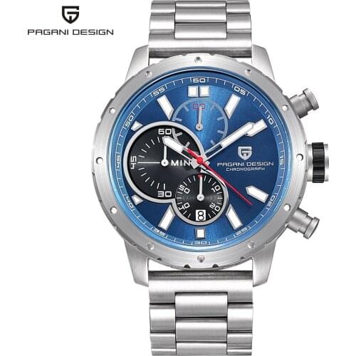 PAGANI DESIGNWatches Men Waterproof Chronograph Sport Quartz Watch Luxury Brand Military Wristwatches Clock relogio masculino