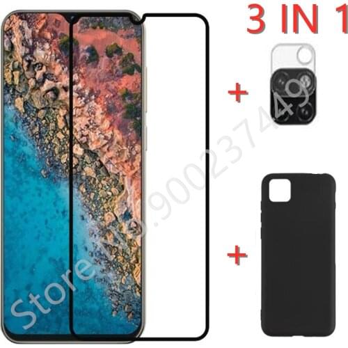 3-in-1 Case + Camera Tempered Glass On For Cubot X20 Pro ScreenProtector Glass For Cubot X20 9D Phone Full Glass