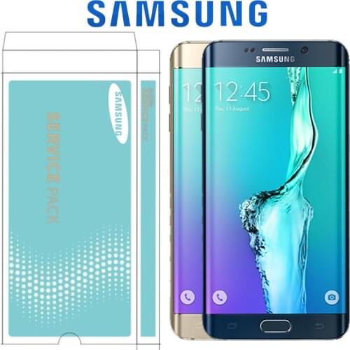 ORIGINAL SUPER AMOLED 5.7'' LCD with frame for SAMSUNG Galaxy s6 edge plus Display G928 G928F Touch Screen Digitizer Assembly