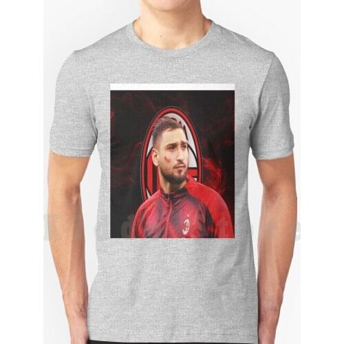 Gianluigi Mask T Shirt DIY Big Size 100% Cotton Goalkeeper Strong Reflexes Young Top Of World Penalty Inter Lukaku