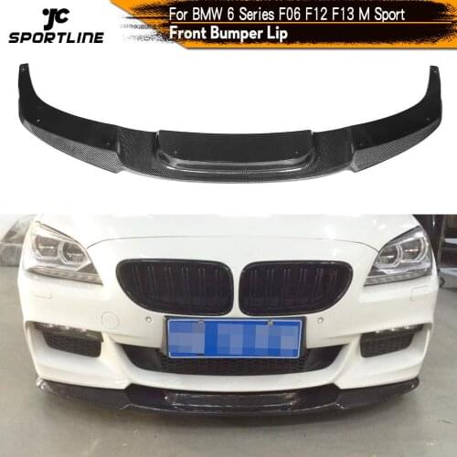 Front Bumper Lip For BMW 6 Series F06 F12 F13 M Sport 2012 - 2016 Front Bumper Lip Spoiler Splitters Carbon Fiber / FRP