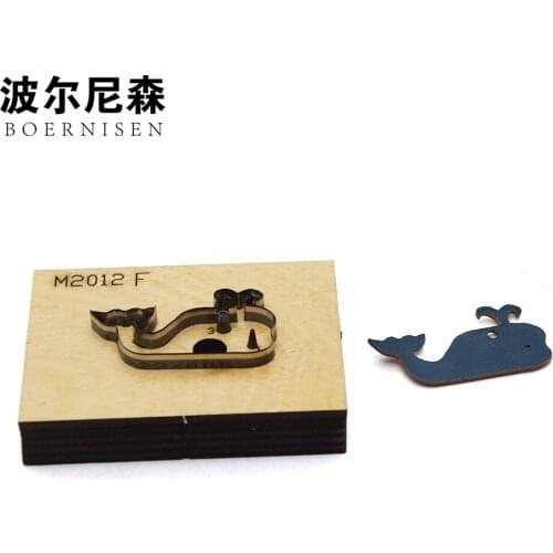 Custom Leather Laser Punching Die Mould Japanese Steel Blade PVC Plate Cutting Mould Diy Whale Leather Cutting Mould