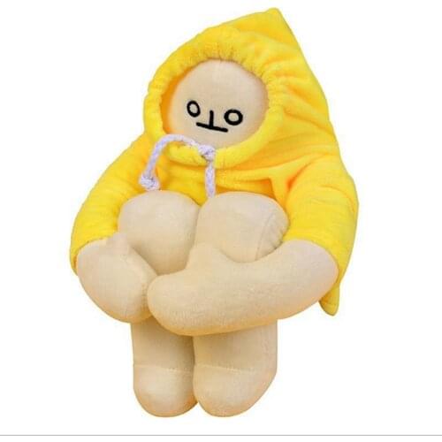 40cm WOONGJANG Dolls Plush Toys Banana Man Dolls Soft Stuffed Korea Popular Appease Dolls Kawaii Birthday Toys For Children Baby