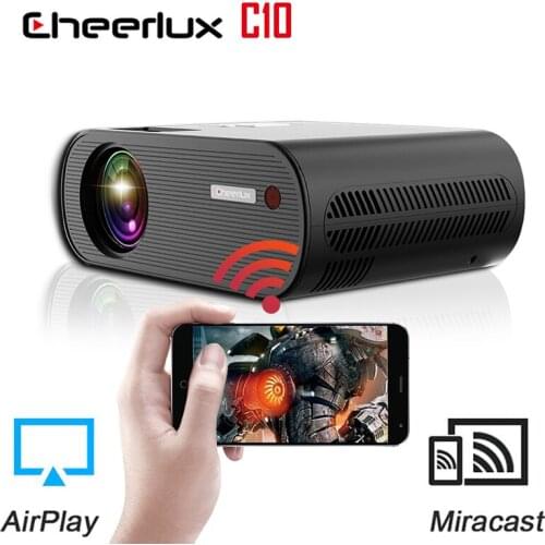 Cheerlux C10 LED Full HD 1080P Projector Portable 3000 Lumens Home Theater Proyector WIFI Multi-Screen Cinema Multimedia Beamer