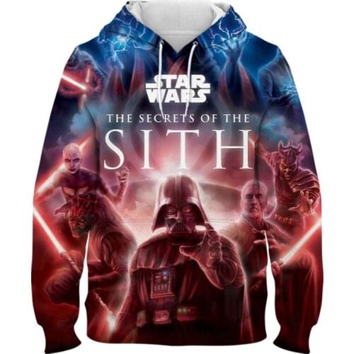 2021 New Movie Star Wars Hoodies Men Women Children Long Sleeve Cool ver Darth Vader 3D Print Sweatshirts Fashion Coat Clothing