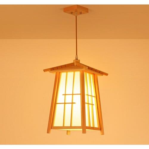 New Chinese Log Creative Personality Restaurant Corridor Sushi Restaurant Nordic Chandelier lamps