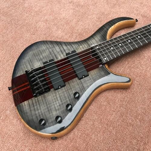 OEM 6-string body bass, integrated electric bass, can be customized, free delivery