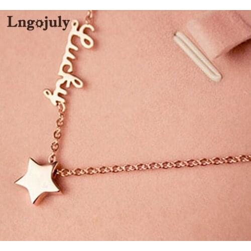 Brand New Women Necklaces Titanium Steel Mouse Pendant Necklaces For Women Anniversary Engagement Wedding Necklace Jewelry Gift