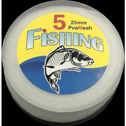 Carp Fishing Pva Mesh 25mm 38mm 47mm Water Dissolving Pva Bags Mesh For Carp Coarse Boilie Pellet Baits Fishing Feeder Bag