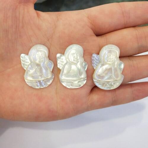 1Pcs Angle-shaped Shell Loose Beads Charms For Jewelry Making DIY Necklace Bracelet Anklet Furniture Accessories