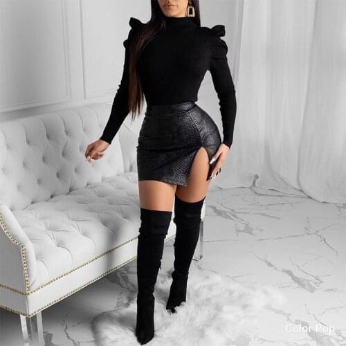 Siddons Leather Pencil Skirts