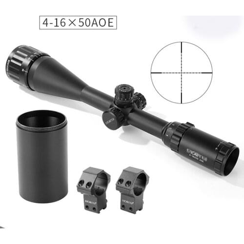 Shooter Rifle Scopes ST 4-16x50AOE Rifle Scope Black 1 Inch Tube Diameter Military Shooting Scope with Free Mounts gs1-0350