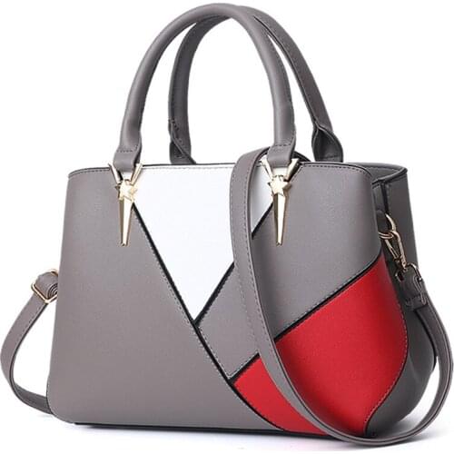 Top handle bags Womens Package Fashion Commuter Ladies Handbag Splice Big Bag Simple Versatile Shoulder Messenger Bag Sac A Main