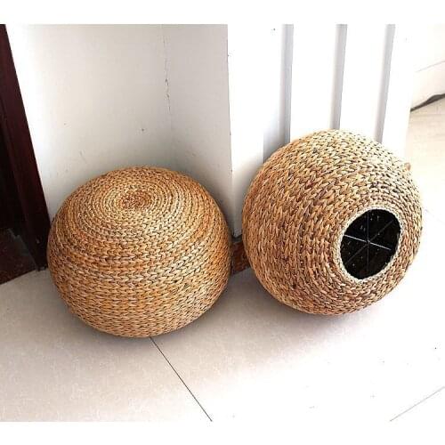 Ball stool grass-made round ball stool bed sits on stool grass-made futon footstool for footstool round low stool living room