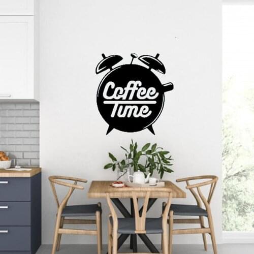 Coffee Decal Vinyl Coffee Kitchen Cooking Wall Decal Coffee Wall Sticker for Cafe Dining Room Decoration Removable Mural C609