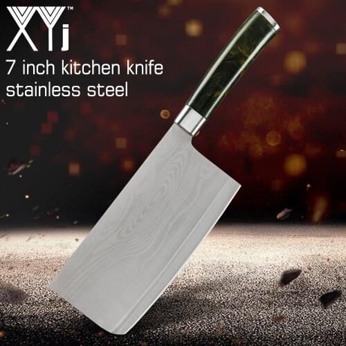 XYj Kitchen Knife 3Cr14 Stainless Steel 7 Inch Kitchen Knife Bone Chop Knife High Quality Kitchen Cooking Tool Slicing Knife