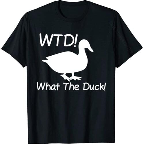 What The Duck Funny Duck T-Shirt Cotton Men T Shirt Printed Tees Fitted Casual Funny Summer Tops Short Sleeve