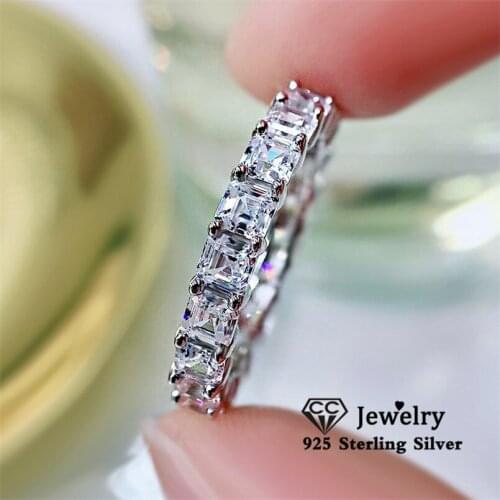 CC Promise Rings For Women S925 Silver Cubic Zirconia Engagement Luxury Ring Fine Jewelry Accessories CC3208