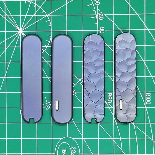 1 Pair Titanium Alloy TC4 Scales with Tritium Gas Lamp for 58 mm Victorinox Swiss Army Signature MiniChamp Midnite Manager Knife